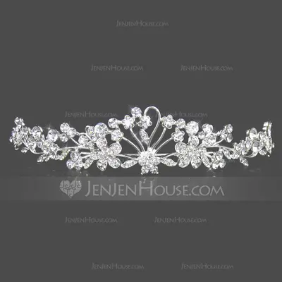 Attractive Clear Crystals Wedding Bridal Tiara (042004253)