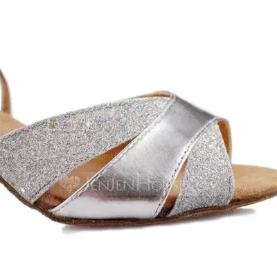 Leatherette Heels Sandals Latin Ballroom Dance Shoes (053007246)