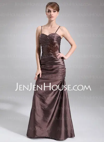 A-Line/Princess Sweetheart Floor-Length Taffeta Mother of the Bride Dress With Ruffle Lace Beading (008006516)