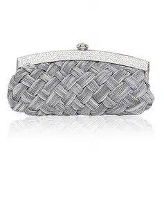 De seda com cristal / strass bolsas noite / garras / Cross-corpo Bolsas / Bolsas de Ombro(012026228)