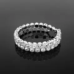 Ladies' Rhinestone Strand/Tennis Bracelet   (095017919)
