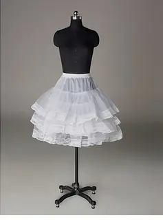 Nylon halv-Line 3 Tier Short-lengde Slip stil / Wedding Petticoats (037023570)