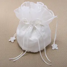 Raso bella con nozze borsa da sposa in pizzo (012026333)