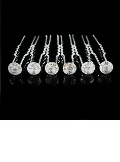 Gorgeous Crystals Wedding Bridal Pins/ Flowers,6 Pieces Per Lot (042024272)