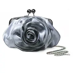 Silver Gorgeous Satin Evening Handbags/ Clutches More Colors Available (012005454)