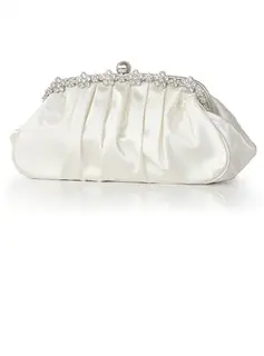 Clutches Special Occasion Silk Chain Handbags With Crystal/ Rhinestone (012011035)