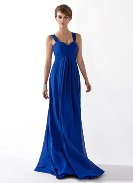 Empire Sweetheart Floor-Length Chiffon Prom Dress With Ruffle (018004998)