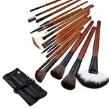 18Pcs Professional Cosmetic Brush With Free Leather Case (046024401)