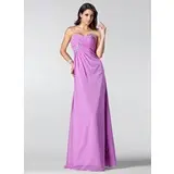 Empire Sweetheart Floor-Length Chiffon Bridesmaid Dress With Ruffle Beading Sequins (007005214)