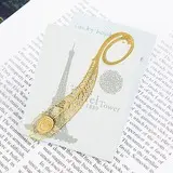 Golden Peacock Feather Bookmark Favor (Set of 5) (051017583)