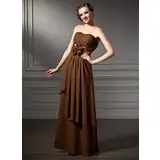 Empire Sweetheart Floor-Length Chiffon Charmeuse Mother of the Bride Dress With Ruffle Flower(s) (008005649)