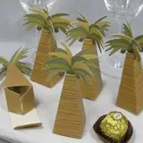 Coconut Tree Design Favor Box (Set of 12) (050013115)