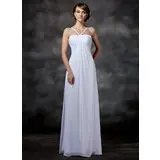 Empire Sweetheart Floor-Length Chiffon Wedding Dress With Ruffle (002011558)