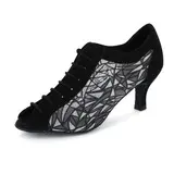 Nubuck Heels Pumps Ballroom Swing Dance Shoes (053020413)