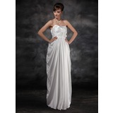 Empire Sweetheart Floor-Length Charmeuse Maternity Bridesmaid Dress With Ruffle (045016924)