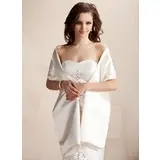 Satin Wedding Shawl (013020432)