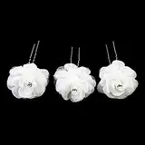Lovely Satin Flower Girl Hairpins/Headpiece (Set of 3)  (042024261)