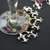 Fleur De Lis Wine Charms Wedding Favors (Set of Six) (052019995)
