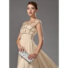 Silver Charming Noble Temperament Acrylic Drilling Material Ladies Bag (012013299)