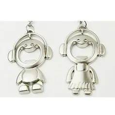 Boy and Girl Keychains/Bottle Opener (Set of 6 pairs) (052024726)