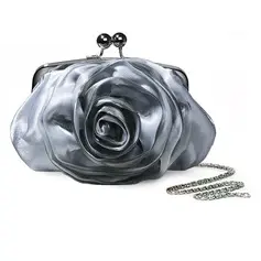 Silver Gorgeous Satin Evening Handbags/ Clutches More Colors Available (012005454)