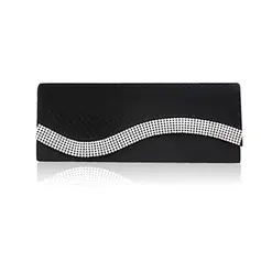 Satin Shell With Rhinestone Evening Clutches More Colors Available (012024686)