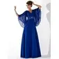 A-Line/Princess V-neck Floor-Length Chiffon Mother of the Bride Dress With Ruffle Beading Sequins (008005706)