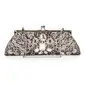 Unique Satin with Acrylic Crystals Evening Handbag/Clutches (012025183)