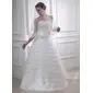 De baile Sem alça Vestidos longo Organza cetim Vestido de noiva (002011758)
