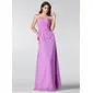 Empire Sweetheart Floor-Length Chiffon Bridesmaid Dress With Ruffle Beading Sequins (007005214)