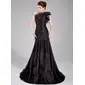 Mermaid One-Shoulder Sweep Train Organza Prom Dress With Ruffle (018020777) Mermaid One-Shoulder Sweep Train Organza Prom Dress With Ruffle (018020777)