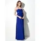 Empire Sweetheart Floor-Length Chiffon Charmeuse Maternity Bridesmaid Dresses With Sash (045022459)