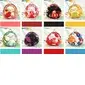 Lucky Cat Fabric Coin Purse/Favor Holder In Assorted Prints (Set of 8) (050019957)