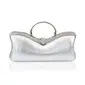 (Silver)Faux Leather With Rhinestone Evening Handbags/ Clutches/ Top Handle Bags/ Novelty (012013429) (Silver)Faux Leather With Rhinestone Evening Handbags/ Clutches/ Top Handle Bags/ Novelty (012013429)