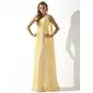 A-Line/Princess One-Shoulder Floor-Length Chiffon Holiday Dress With Ruffle Beading (020013793)