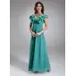 Empire Off-the-Shoulder Floor-Length Chiffon Mother of the Bride Dress With Ruffle Beading (008006332)