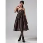 Empire Sweetheart Knee-Length Taffeta Bridesmaid Dress With Ruffle (007004329) Empire Sweetheart Knee-Length Taffeta Bridesmaid Dress With Ruffle (007004329)