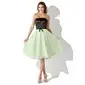 A-Line/Principessa Senza spalline Al ginocchio Chiffon Charmeuse Abito da damigella (007001074)