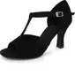 Suede Heels Latin Dance Shoes With Buckle (053021950)