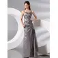 Sheath Halter Floor-Length Taffeta Evening Dress With Ruffle Beading (017014001) Sheath Halter Floor-Length Taffeta Evening Dress With Ruffle Beading (017014001)