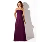 Empire Strapless Floor-Length Chiffon Bridesmaid Dress With Ruffle Beading (007001776)
