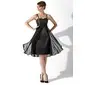 Empire Sweetheart Knee-Length Chiffon Charmeuse Bridesmaid Dress With Ruffle (007000808)