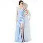 A-Line/Princess V-neck Sweep Train Chiffon Evening Dress With Ruffle (017022519) A-Line/Princess V-neck Sweep Train Chiffon Evening Dress With Ruffle (017022519)