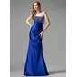 Sheath Sweetheart Floor-Length Charmeuse Evening Dress With Ruffle Beading Sequins (017004431)