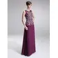 A-Line/Princess Scoop Neck Floor-Length Chiffon Mother of the Bride Dress With Embroidered Beading Sequins (008006401) A-Line/Princess Scoop Neck Floor-Length Chiffon Mother of the Bride Dress With Embroidered Beading Sequins (008006401)