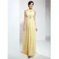 A-Line/Principessa Anello Al pavimento Chiffon Abiti feste con Increspature Perline (018020617) A-Line/Principessa Anello Al pavimento Chiffon Abiti feste con Increspature Perline (018020617)