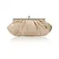 Gorgeous Satin Shell With Rhinestone Evening Handbags/ Clutches(Apricot) (012012245)