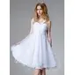 Empire One-Shoulder Knee-Length Taffeta Organza Homecoming Dress With Ruffle Beading (022004493)