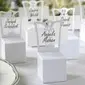 White Chair Favor Box With Place Card Holder (Set of 12) (050005600)