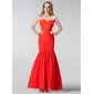 Sheath Sweetheart Floor-Length Chiffon Bridesmaid Dress With Beading (007005186)